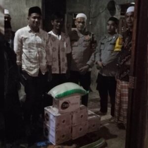 Polsek Baktiya serahkan bantuan untuk keluarga bocah meninggal
