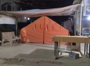 Tenda pengungsi di Aceh Tamiang