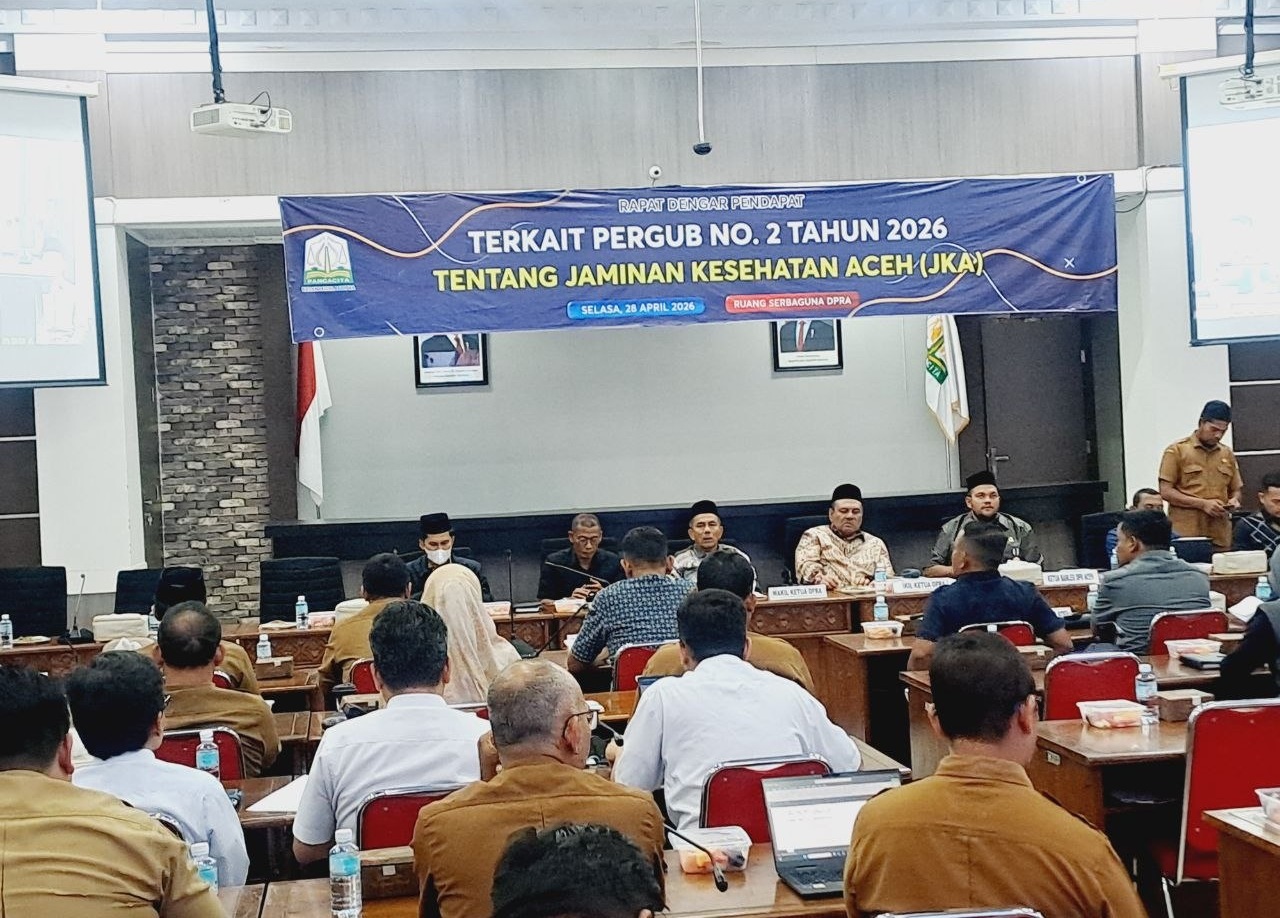 DPRA gelar RDP terkait Pergub No 2 Tahun 2026 JKA