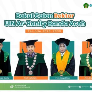 Empat bakal calon Rektor UIN Ar Raniry 2026 2030