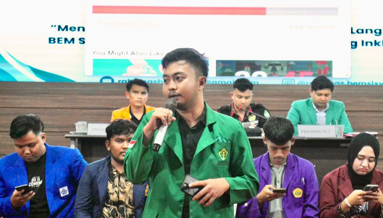Ketua BEM Unimal Ilal Sinaga