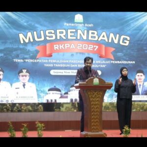 Mualem pidatao Musrenbang RKPA 2027