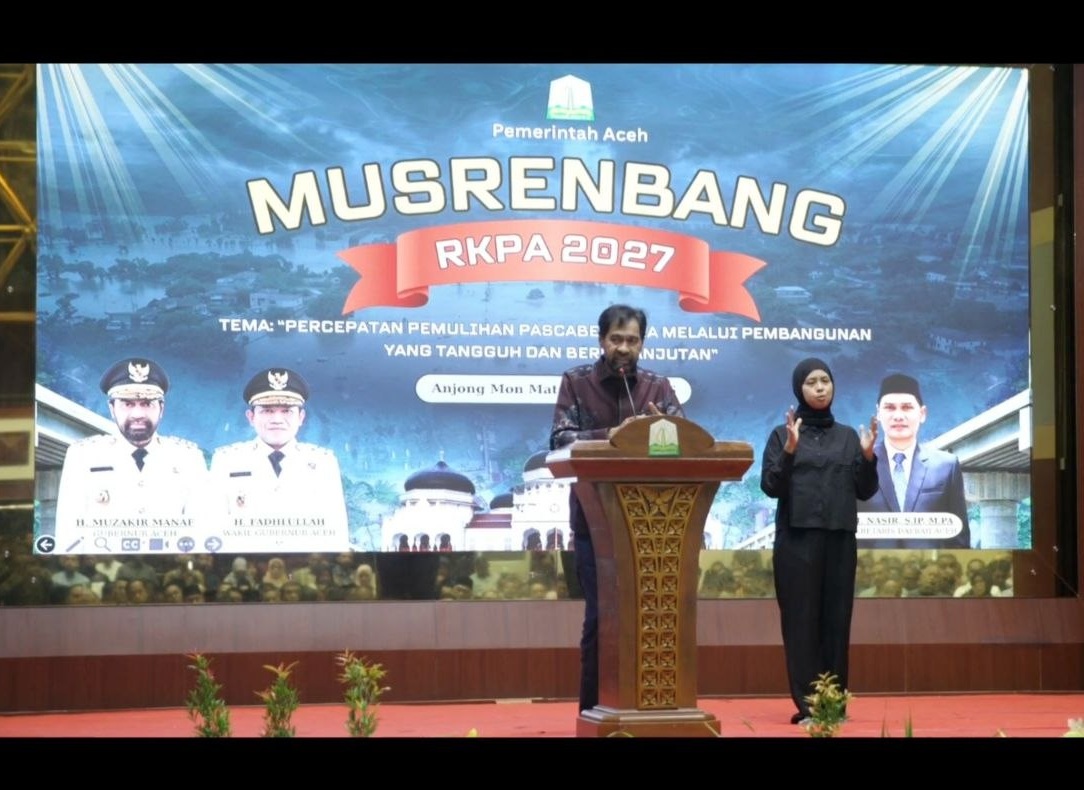 Mualem pidatao Musrenbang RKPA 2027