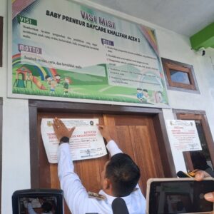 Pemko Banda Aceh Tutup Daycare Baby Preneur