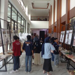 Pameran 7 maket karya mahasiswa Arsitektur Unimal di International Conference DR3 Aceh 2026 Hermes Palace Hotel
