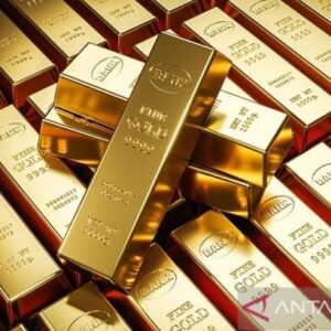 ilustrasi emas batangan